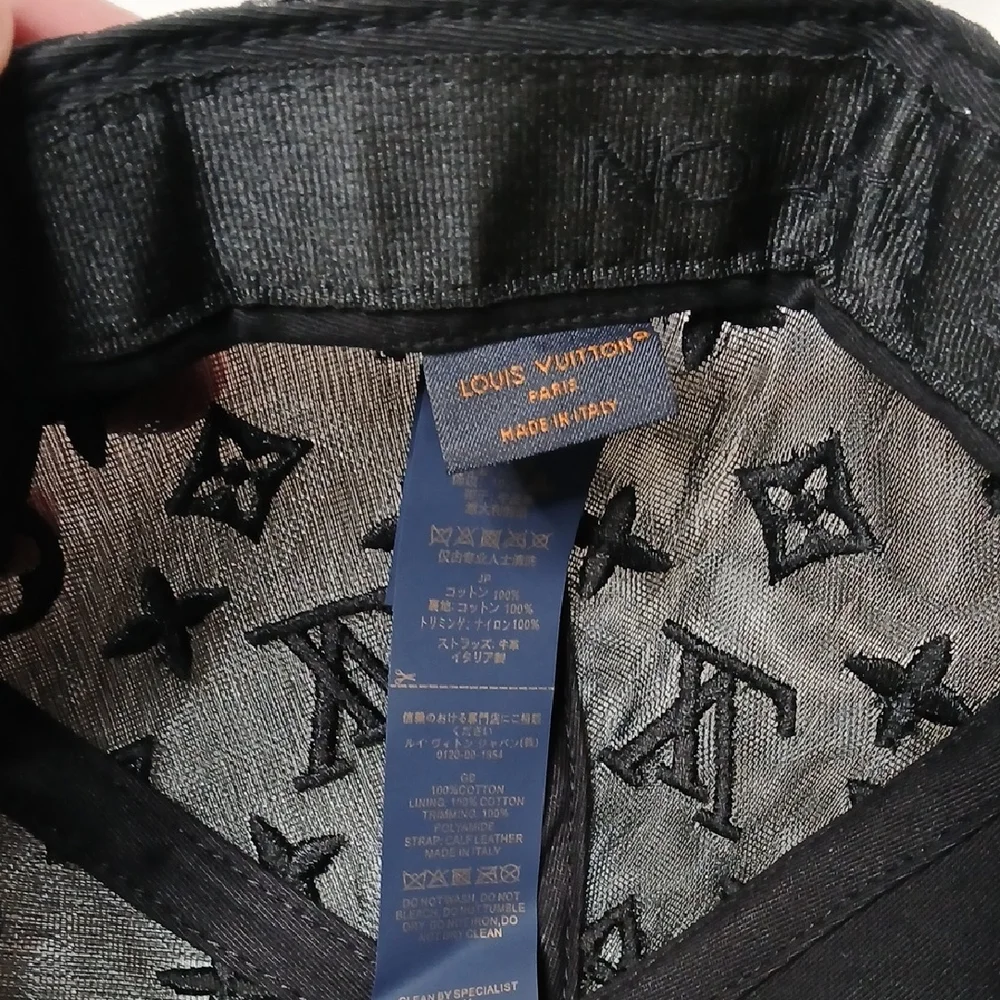 Louis Vuitton Black Monogram Cap - Picture 6 of 7